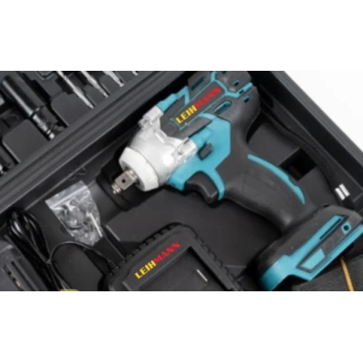 Pistol de impact 98VF cu 2 acumulatori si 40 accesori LEIH MANN
