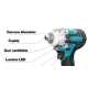 Pistol de impact 98VF cu 2 acumulatori si 40 accesori LEIH MANN