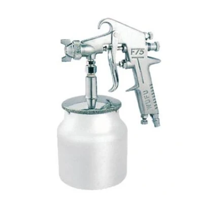 Pistol de vopsit F-75 S  cu aer comprimat + rezervor 750ml CUPA DEDESUBT