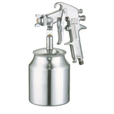 Pistol de vopsit F75 cu aer comprimat cupa dedesubt