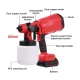 Pistol profesional de vopsit si zugravit electric 800 ml si 2 acumulatori 48V Portabil
