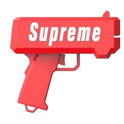 UB Pistol SUPREME de aruncat bani sau pliante, pentru petreceri si aniversari