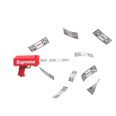 UB Pistol SUPREME de aruncat bani sau pliante, pentru petreceri si aniversari