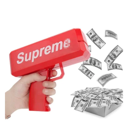 UB Pistol SUPREME de aruncat bani sau pliante, pentru petreceri si aniversari