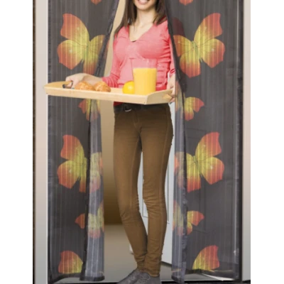 UB Plasa Anti Insecte pentru usi NEAGRA  inchidere magnetica 100x210 cm