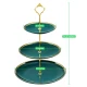 Platou Prajituri Supraetajat 3 Niveluri Verde (plastic)