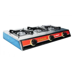 Plita gatit / aragaz portabil inox cu 3 arzatoare Craft tec MX140