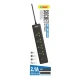 Prelungitor Electric cu 4 prize 2 USB Tip A 1 USB Tip C si intrerupator Q PX400