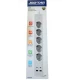 Prelungitor JORTAN OG2204 cu 4 prize 2 porturi USB si 2 Type C 2 metri