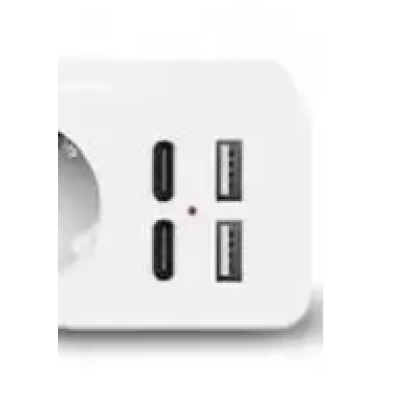 Prelungitor JORTAN OG2204 cu 4 prize 2 porturi USB si 2 Type C 2 metri