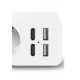 Prelungitor JORTAN OG2204 cu 4 prize 2 porturi USB si 2 Type C 2 metri