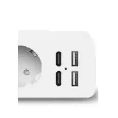 Prelungitor JORTAN OG2205 cu 5 prize 2 porturi USB si 2 Type C 2 metri