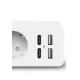 Prelungitor JORTAN OG2205 cu 5 prize 2 porturi USB si 2 Type C 2 metri