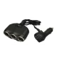 Priza auto 12V si 24V Olesson 1634 cu 4 intrari 120W negru