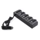 Priza auto 1504 cu 6 intrari  12V  In-Car negru MULTIPLICATOR
