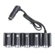 Priza auto 1504 cu 6 intrari  12V  In-Car negru MULTIPLICATOR
