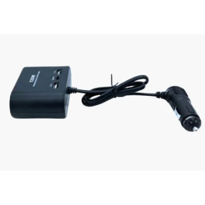Priza auto 3 cai si USB 120W Olesson 1653