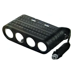 Priza auto 4 cai si USB 120W Olesson 1654