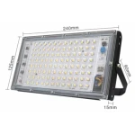 Proiector 100W  220V 96 LED SMD cu lupa Dreptunghiular
