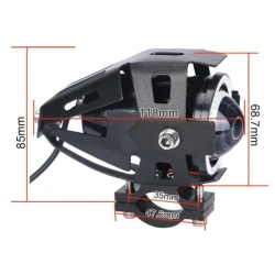 Proiector 12V Moto cu LED 10 W tip U9 Prindere pe Ghidon