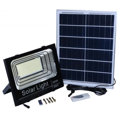 Proiector 200W cu Panou Solar si Telecomanda