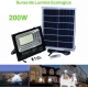 Proiector 200W cu Panou Solar si Telecomanda