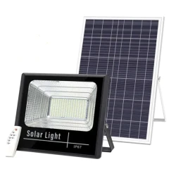 Proiector 200W  LED DIMABIL cu Panou Solar INDIVIDUAL si Telecomanda HA
