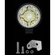 Proiector auto LED Q ZD562 putere 8W 12/24V impermeabil 360 grade ROTUND