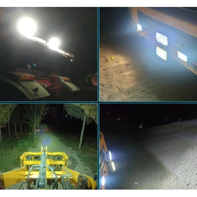 Proiector auto LED Q ZD562 putere 8W 12/24V impermeabil 360 grade ROTUND