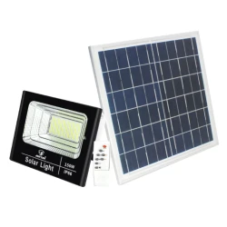 Proiector cu panou solar 150W si telecomanda BJ150W