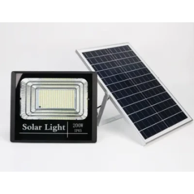 Proiector cu panou solar 200W si telecomanda BJ200W