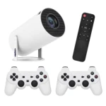 Proiector de jocuri X10 Plus 4K 120 lumeni 64 GB cu telecomanda 10000 de jocuri si 2 controller 