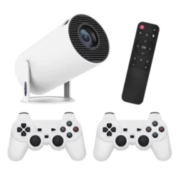 Proiector de jocuri X10 Plus 4K 120 lumeni 64 GB cu telecomanda 10000 de jocuri si 2 controller 