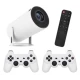 Proiector de jocuri X10 Plus 4K 120 lumeni 64 GB cu telecomanda 10000 de jocuri si 2 controller 