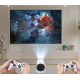 Proiector de jocuri X10 Plus 4K 120 lumeni 64 GB cu telecomanda 10000 de jocuri si 2 controller 