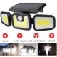 Proiector FL 1725B TRIPLU 30W 100LED COB Cu Panou Solar