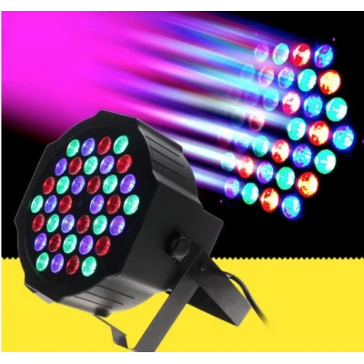 Proiector joc de lumini PAR 36 leduri RGB 8 jocuri de lumini