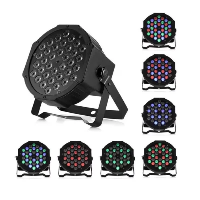 Proiector joc de lumini PAR 36 leduri RGB 8 jocuri de lumini
