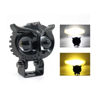 Proiector LED auto cu 2 FAZE putere 30W 6000K model bufnita
