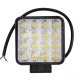 Proiector LED auto Offroad 16 led 48W PATRAT