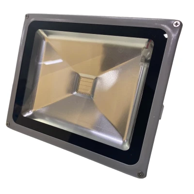 Proiector RGB LED 30W Clasic IP65 6000K cu Telecomanda Mediu 22 x 18 cm