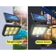 Proiector solar 128 LED 6 COB cu senzor și telecomandă