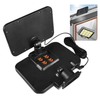 Proiector solar 288LED 50W senzor de miscare HS 8022 telecomanda 3 moduri de iluminare 12 casete