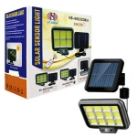 Proiector solar 288LED, 50W, senzor de miscare, HS-8022 telecomanda, 3 moduri de iluminare