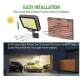 Proiector solar 294LED 50W senzor de miscare HS 8022 telecomanda 3 moduri de iluminare 6 casete