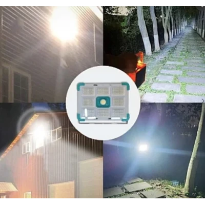 Proiector solar COBA CB F374 cu 374 LED putere 300 W alb/albastru 9 casete