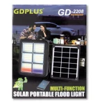 Proiector solar GD PLUS  2208B 4 tipuri de iluminare incarcare telefon putere 300W 200 LED