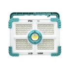 Proiector solar putere 100W cu 188 LED unghi de iluminare 180 grade 4 moduri de iluminare