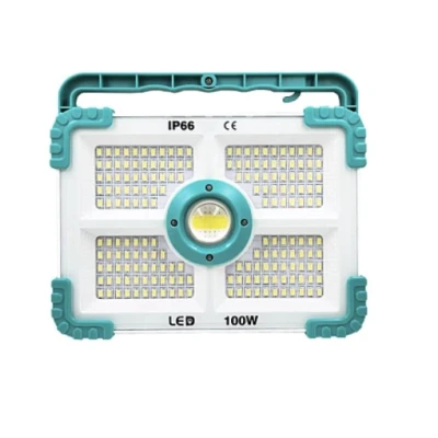 Proiector solar putere 100W cu 188 LED unghi de iluminare 180 grade 4 moduri de iluminare