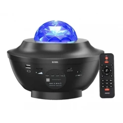 Proiector stil lampa de veghe galaxy pentru camera si boxa incorporata